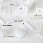 Magnetic Child Safety Lock invisible  Kids Security Drawer Latch Cabinet Door