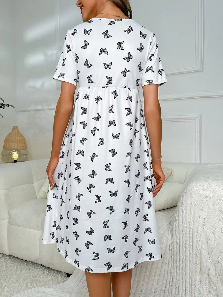 Maternity Surplice Dress