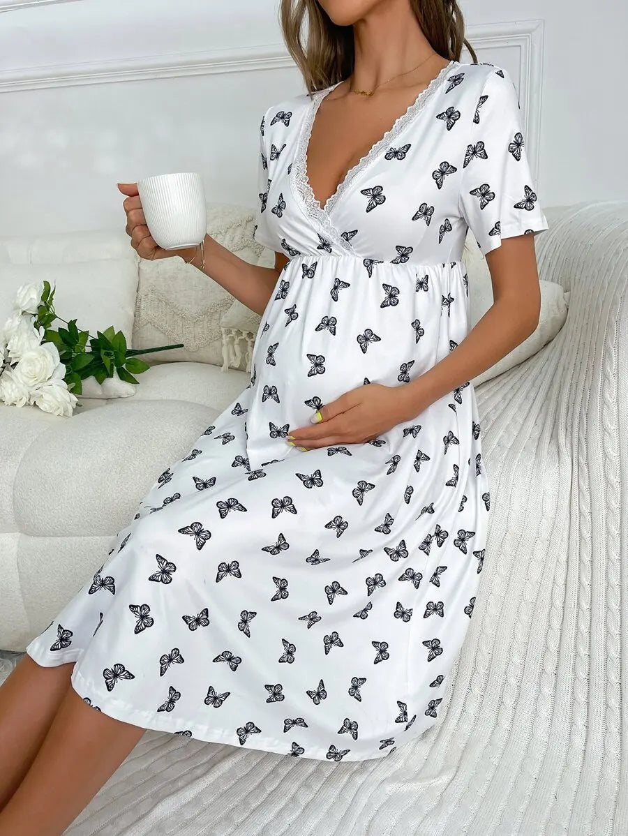 Maternity Surplice Dress