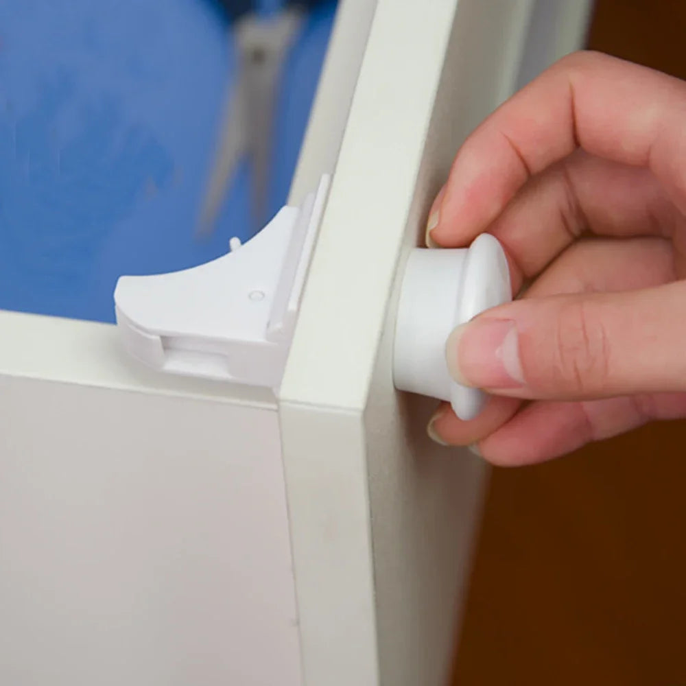 Magnetic Child Safety Lock invisible  Kids Security Drawer Latch Cabinet Door