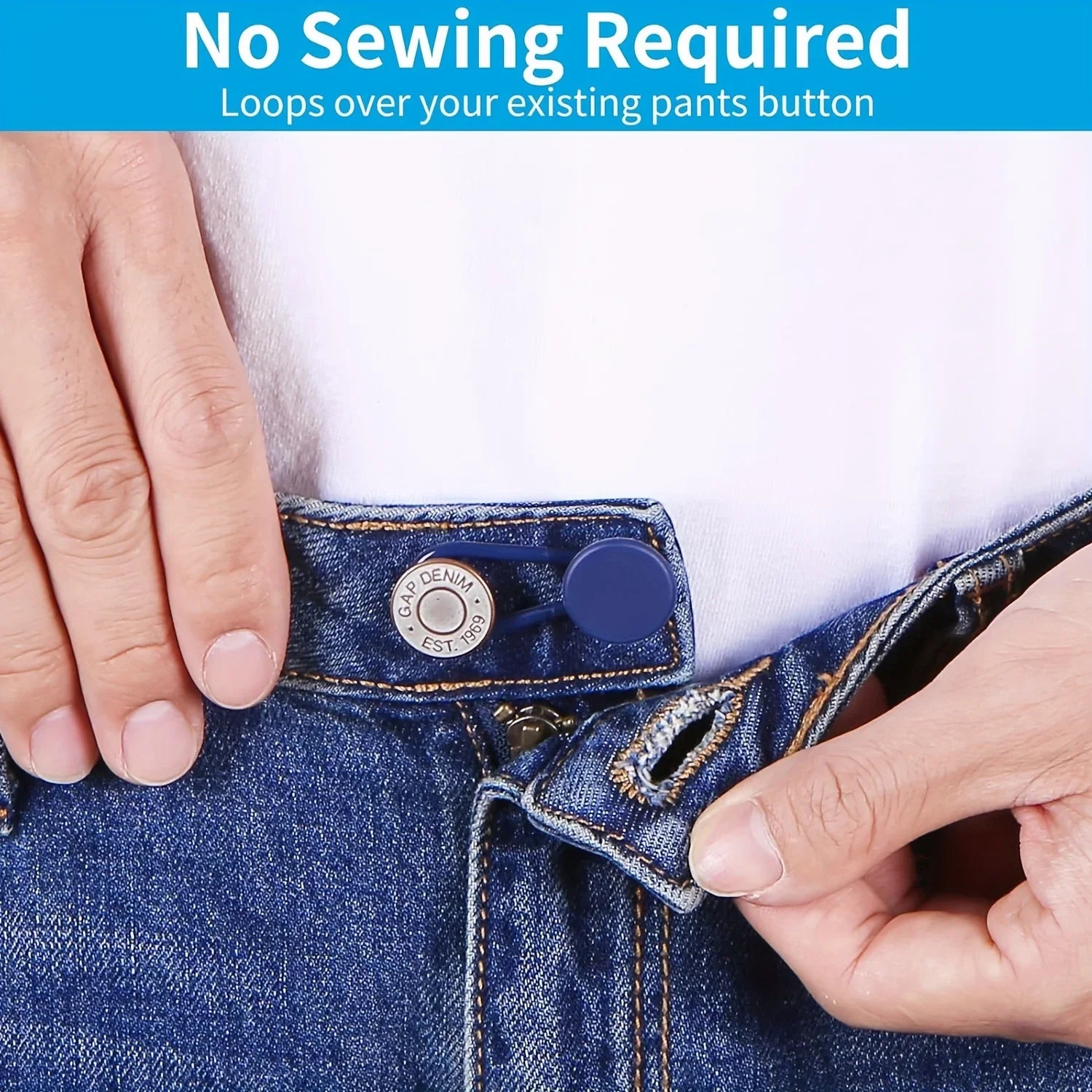 Easy-Adjust waist Extenders -pants Button