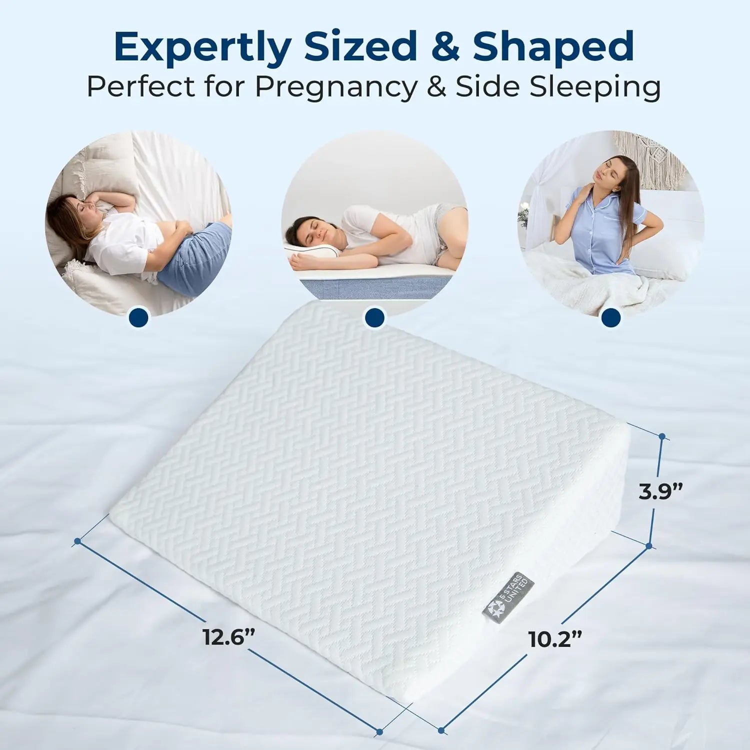 Knee Wedge Pillow- Firm Foam Support