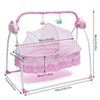 25kg Electric Baby Crib Cradle Auto Swing Bed