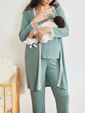 3-Piece Maternity  Nursing Pants & Long Sleeve Robe