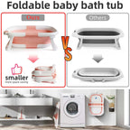 Foldable Baby Bath Tub with Bath Cushion  Thermometer