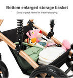 3 in 1 Baby Stroller with Car Seat ISOFIX Compatible