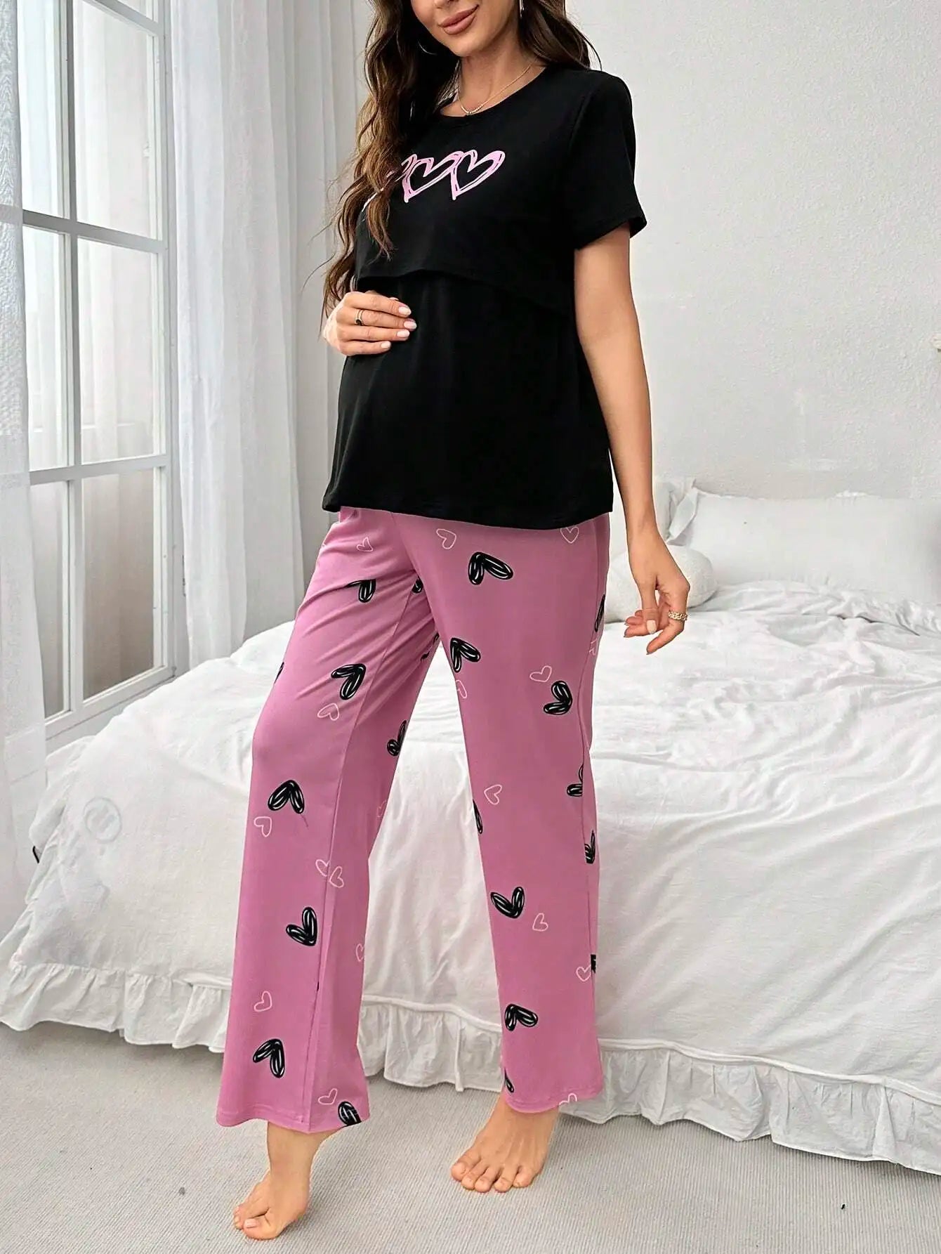 Maternity Nursing Pajama Set