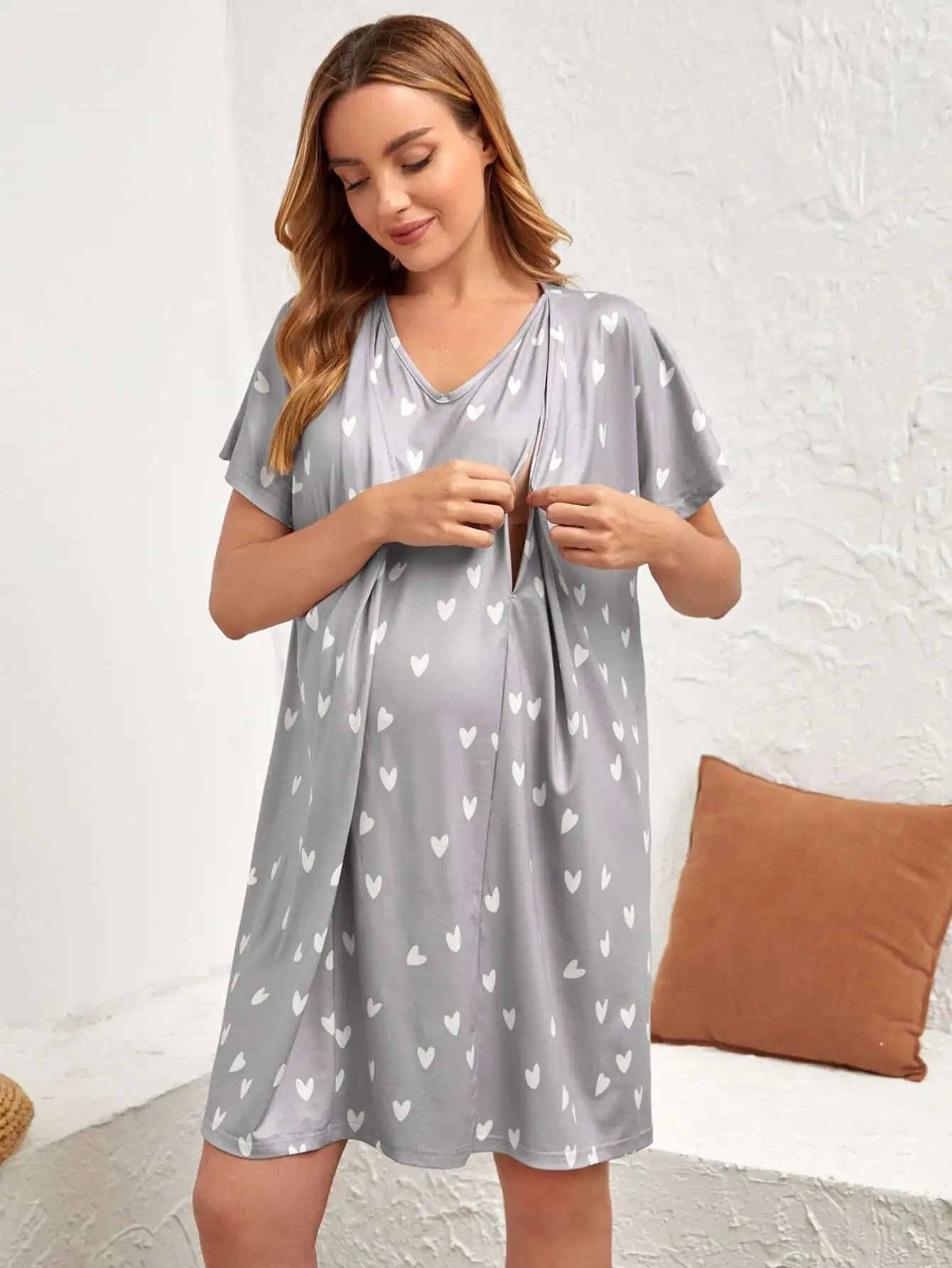 Nursing Nightdress for Maternity