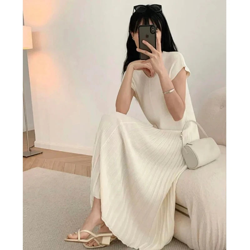 Pregnant Woman Summer Knitting Dress