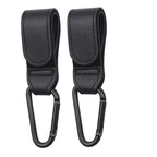 1/2pcs PU Leather Baby Bag Stroller Hook Accessories
