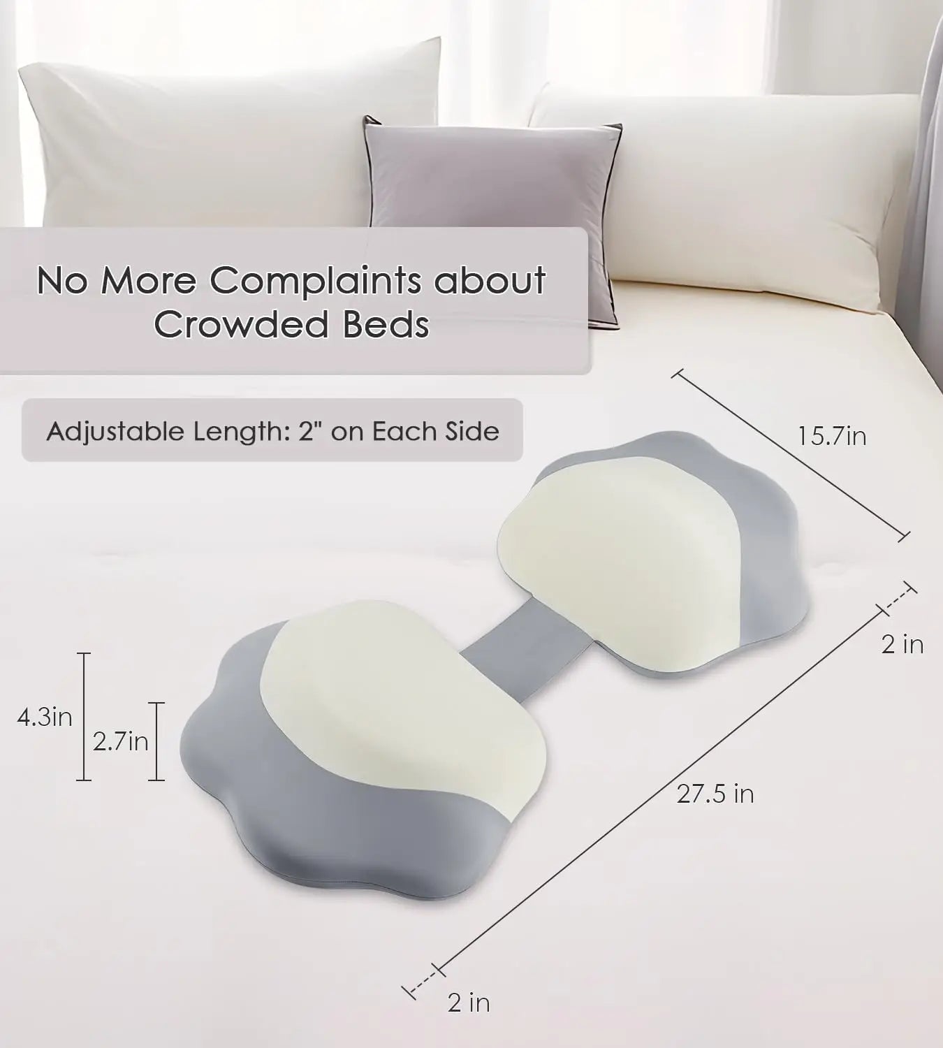 Memory Foam Pregnancy Pillow for Side Sleepers,