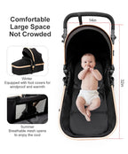 3 in 1 Baby Stroller with Car Seat ISOFIX Compatible
