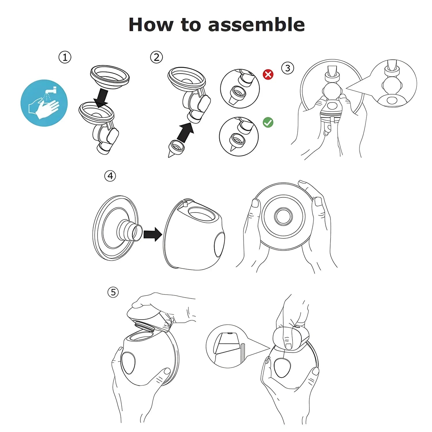 Wearable Electric Breast Pump Painless  automatic,