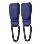 1/2pcs PU Leather Baby Bag Stroller Hook Accessories