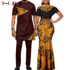 African Dresses for Women Matching Couple Outfits
