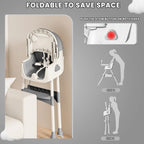 Foldable Baby High Toy Rack, Easy to Clean