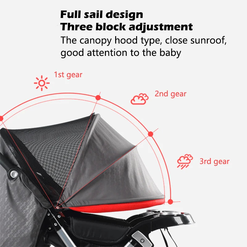Twins baby stroller,