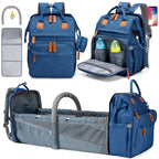 Large Capacity Diaper Backpack with Detachable Changing Station,