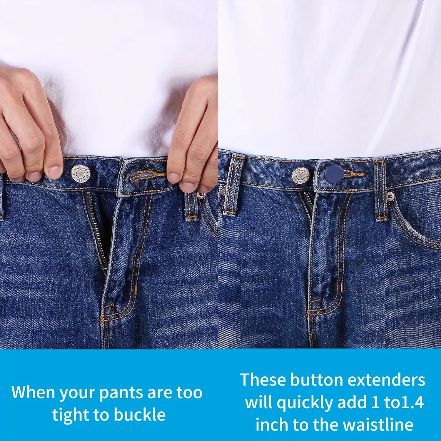 Easy-Adjust waist Extenders -pants Button