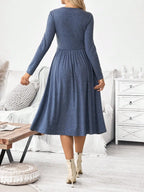 Maternity Twist Waist Nursing Dress,
