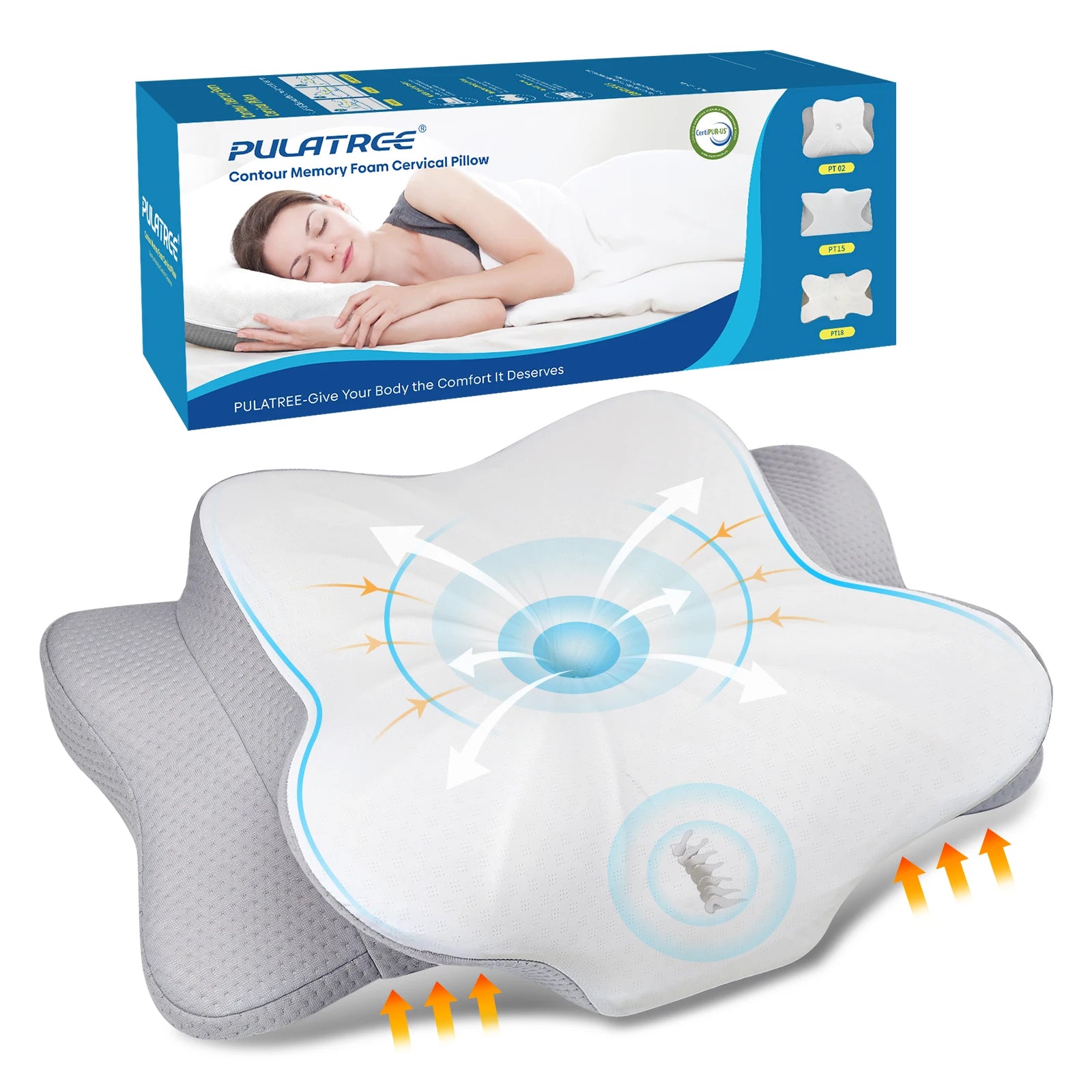 New Orthopedic Ergonomic Pillow Memory Foam