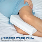 Knee Wedge Pillow- Firm Foam Support