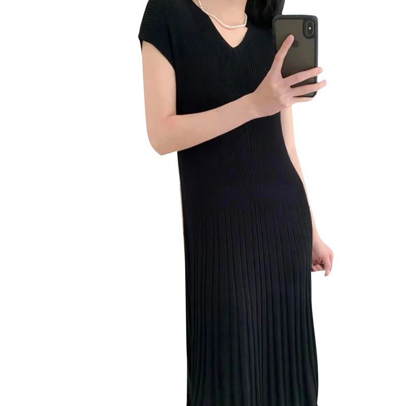 Pregnant Woman Summer Knitting Dress