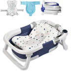 Foldable Baby Bath Tub with Bath Cushion  Thermometer